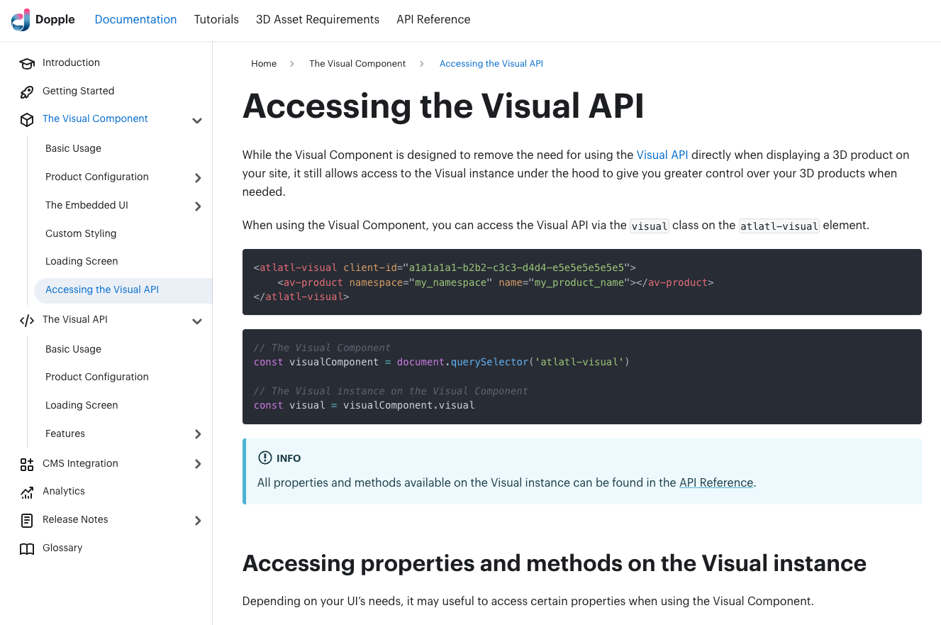 Integrations - Visual API-1